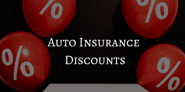 Discounts for auto insurance